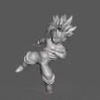 1.png Little Trunks ( Super Saiyan) Dragon Ball Z 3D Model