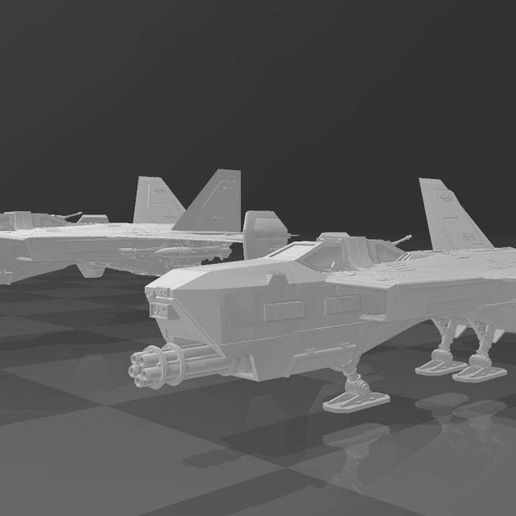 ⭐ Star Raptor- Multirole Fighter・Free STL File for 3D printing・Cults