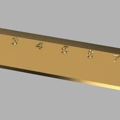ruler_v2.jpg Descargar archivo STL gratis Regla・Modelo para la impresora 3D