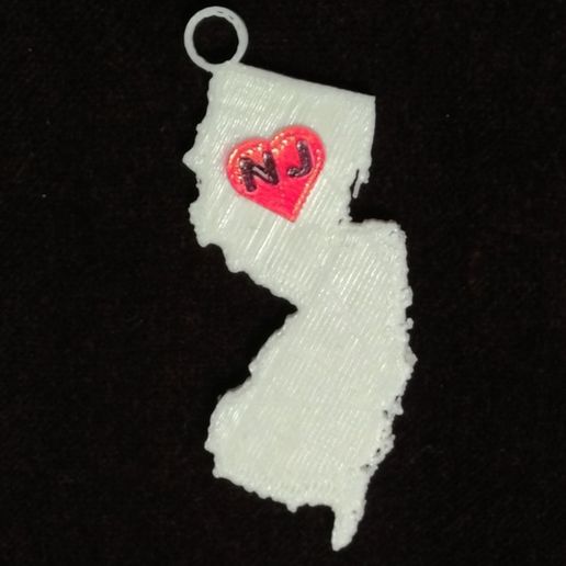 New Jersey State Keychain 3D model