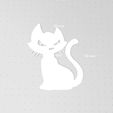 Cat3-2.jpg Cat Silhouette, Set of 9 Cats, Scared Cat, Cat Outline, Stencil