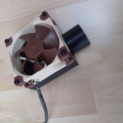 004.jpg Free STL file 80mm Noctua Fan Funnel - Customizable!・3D printer design to download