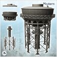 2.jpg Industrial tower with tank at the top and metal structure (21) - Modern WW2 WW1 World War Diaroma Wargaming RPG Mini Hobby