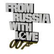2.png 3D MULTICOLOR LOGO/SIGN - James Bond: From Russia with Love
