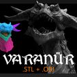 Varanur_Cover_Gumroad.jpg Varanur Dragon Head - 3D Printing Files