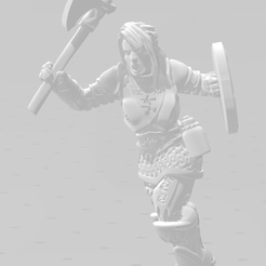 female_fighter.png Free 3D file Female Fighter・3D printer model to download