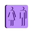 Woman_Man_-_Base_-_Toilet_signs_3D-printable_in_dual-colour_with_modular_parts.stl Toilet signs (dual-color modular parts)