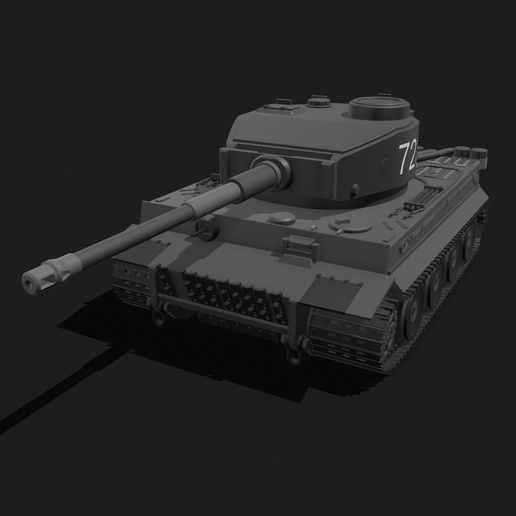 🐅 Tiger 1 Tank ( 1/18 Scale Prop )・Free STL File for 3D printing・Cults