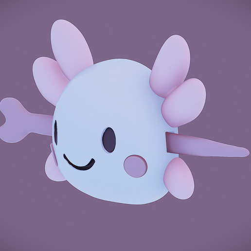 IMG_0471.png Зажим для волос Axolotl