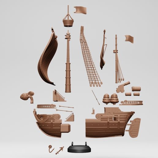 1.jpg One Piece - GOING MARRY 3D PRINTABLE