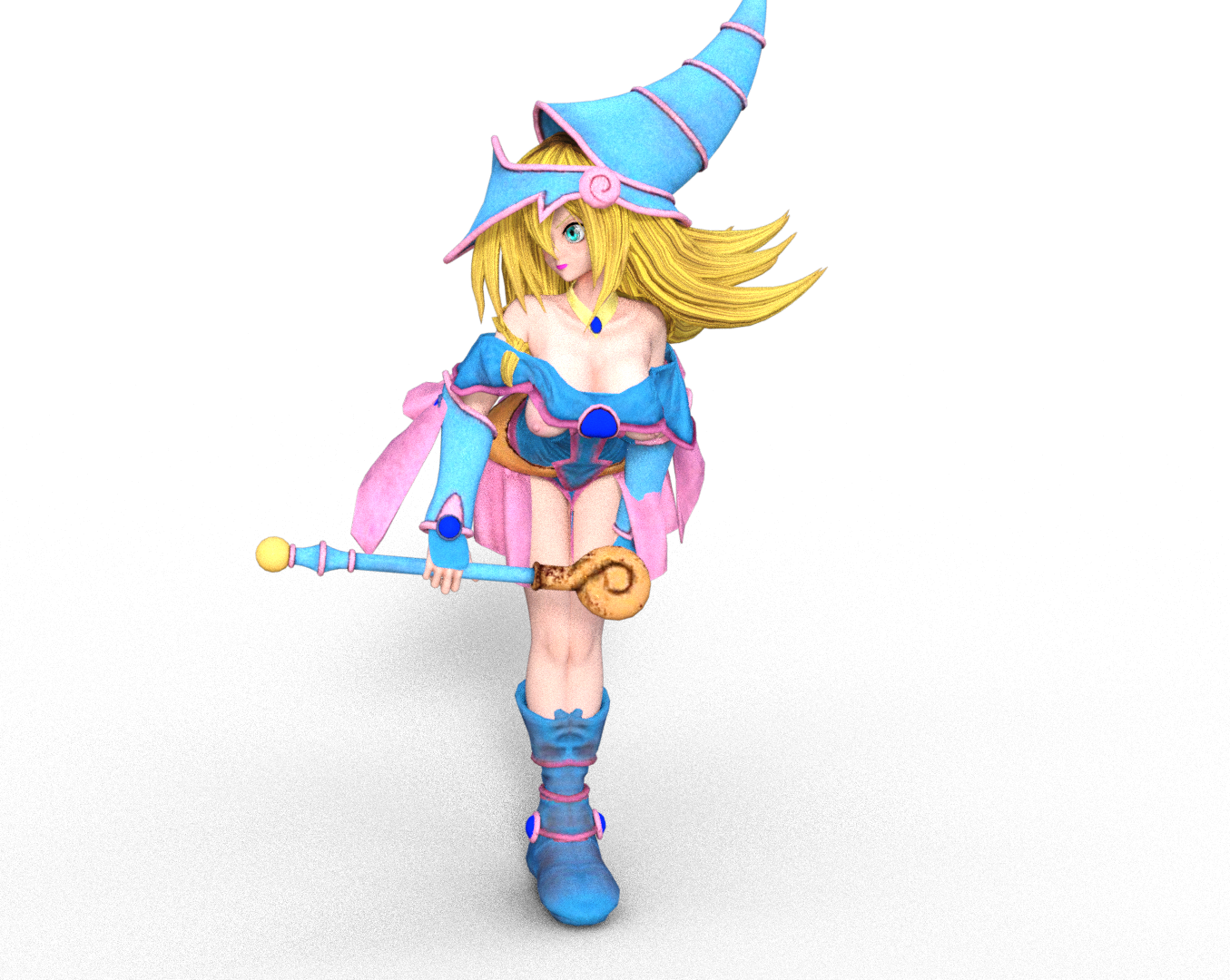 Stl Datei Dark Magician Girl Sexy Yu Gi Oh Herunterladen • 3d Druckbares Objekt ・ Cults 5480