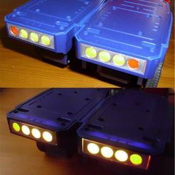 Optimus-rear-lights-flat-cover-mounted.jpg Truck rear light covers - for Robosen Elite Optimus Prime, simple version