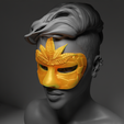 2.png Prom Party Masquerade - Face Mask 3D print model