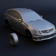 11.jpg Cadillac CTS-V Wagon 2 versions stl for 3D printing