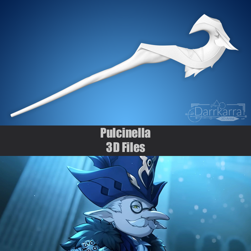 Pulcinella Cane Genshin Impact 3D Cosplay file