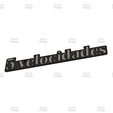 2.png 5 VELOCIDADES REAR EMBLEM RENAULT 5 9 11 19 21 25 ANAGRAM LOGO BADGE