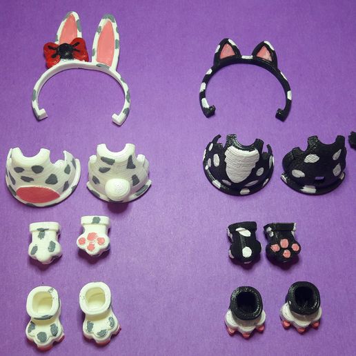 20200318_160602-edit.jpg Custom 3D Printed LOL Doll Costumes Cat and Rabbit