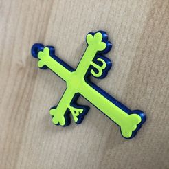 IMG_2318.jpg It is a key ring of the most significant cross for Asturians (Asturias, Spain).


It has been made in 2 *stl to print in two colors with any printer by means of the technique of convination of stl