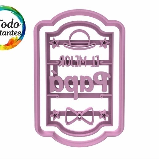 Father's day cutter - 3D model önizlemesi