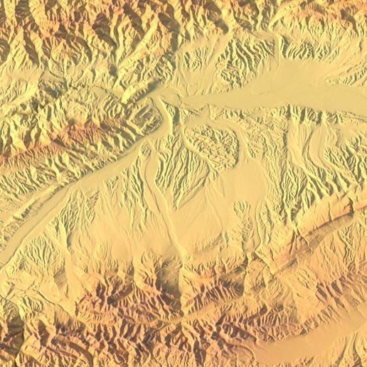 🇰🇬 Kyrgyzstan Topographic Map – 3D Model for 3D Printing & CNC Carving ...