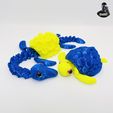 IMG_19617.jpg Lucky Plesiosaurus Turtle - Swappable Shell - Articulated - Print in Place - No Supports - Flexi