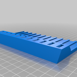 USB_Holder_v0.3_by_Rodrigo.png Free 3D file Vertical USB stick holder with label (for 11 USB sticks)・Design to download and 3D print