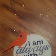 Snapchat-1649209411.jpg Cardinal Memorial Sign / I am always with you/ Grave / memories/ Loved one passing / rememberance / memorial day