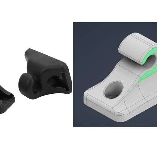 Soposrte-parasol.jpg Suporte de retenção da pala de sol Audi e Porsche 94473143900 para 924, 944, 968