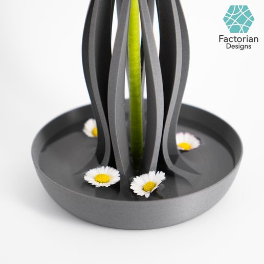 Vase-STL-3D-print-file-5.jpg Mordern Vase "Emberflare" | Propagation Vase STL to 3D print | Open Water Design