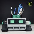 snb2_front.jpg STL file SNB2: Sticky Note Bot (Snib) - Desktop Organizer・Template to download and 3D print