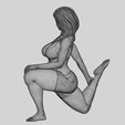 y.jpg Young Woman Doing Yoga Asana Standing Forward Bend Pose 3D Print Model