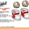 sneakers.jpg [KABBIT ADDON] Magnetic Ankle and Sneakers for Kabbit and other BJDS - (For FDM and SLA Printers)