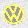 VW Coaster.jpg Volkswagen (VW) Badge Coaster