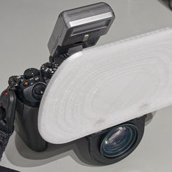 Diffuser.jpeg Файл STL Diffusion panel for Olympus 60mm Macro・Идея 3D-печати для скачивания