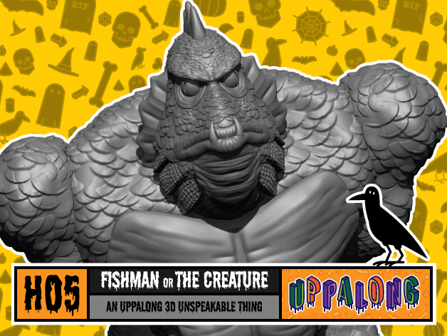 Download free STL file The Fishman or The Creature • 3D printer object ...