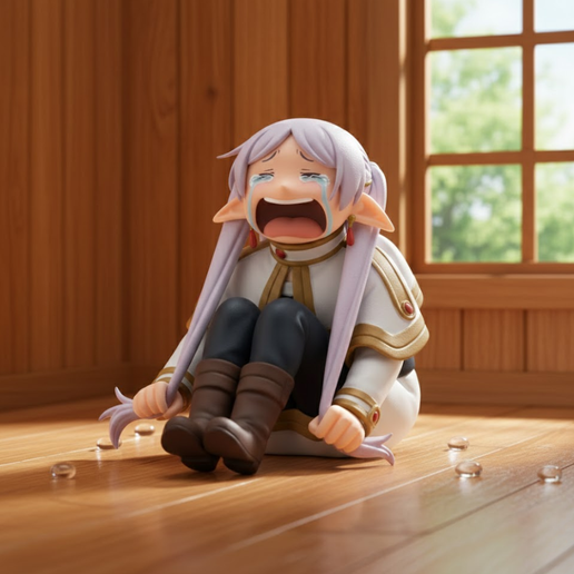 😭 Frieren meme - Frieren crying for 3 days - 3D model・ STL File for 3D ...