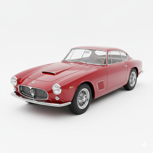 Maserati 3500 GT realistic car STL, French rally car STL, engine bay STL, car wall art STL, car statue STL, 1900s car STL, roadster STL, car 3D model, car silhouette STL, German sports car STL, rat rod STL, resin car STL, 4x4 STL, convertible STL, drift l