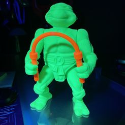 TMNT Michelangelo 1988 Articulated Print-in-Place