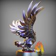 CorvinightC.jpg CORVIKNIGHT -V2 - open Wings - FAN ART - POKÉMON FIGURINE - 3D PRINT MODEL