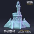 NUPPORTS INCLUDED BELKSASAR JUNE RELEASE <— 3DPRINT —> ARCANE COUNCIL Wizard Darya Choosen of Veil Nude and Normal