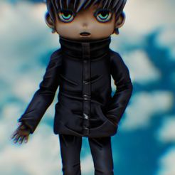 20220812_145239.jpg STL file fan art desing Gojo chibi ver.・3D printable design to download