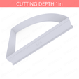 1-4_Of_Pie~5.75in-cookiecutter-only2.png Slice (1∕4) of Pie Cookie Cutter 5.75in / 14.6cm