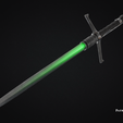 Qui-Gon-Sword-5.png Bartok Medieval Qui-Gon Jin Sword - 3D Print Files
