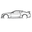 Chevrolet-Camaro-Zl1-1LE.png Camaro Multipack Silhouette Wall Art