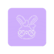 Conejo031-8cm12x12.stl Easter Stencil #31 "Liston Rabbit".