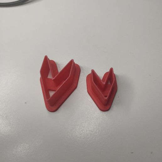 V-shaped clay cutter 3D model