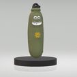 3.jpg 3D Happy Pickle Character  3D printable model