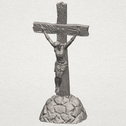 TDA0229 Jesus with cross (ii) A00.png Fichier 3D gratuit Jésus avec croix 02・Plan à télécharger et à imprimer en 3D