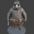 front_render.jpg Dieselpunk Master "Tratyl" – Anthropomorphic Badger Mechanic