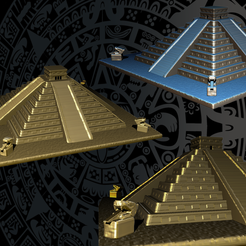 11.png Archivo STL Chichén Itzá・Modelo para descargar e imprimir en 3D